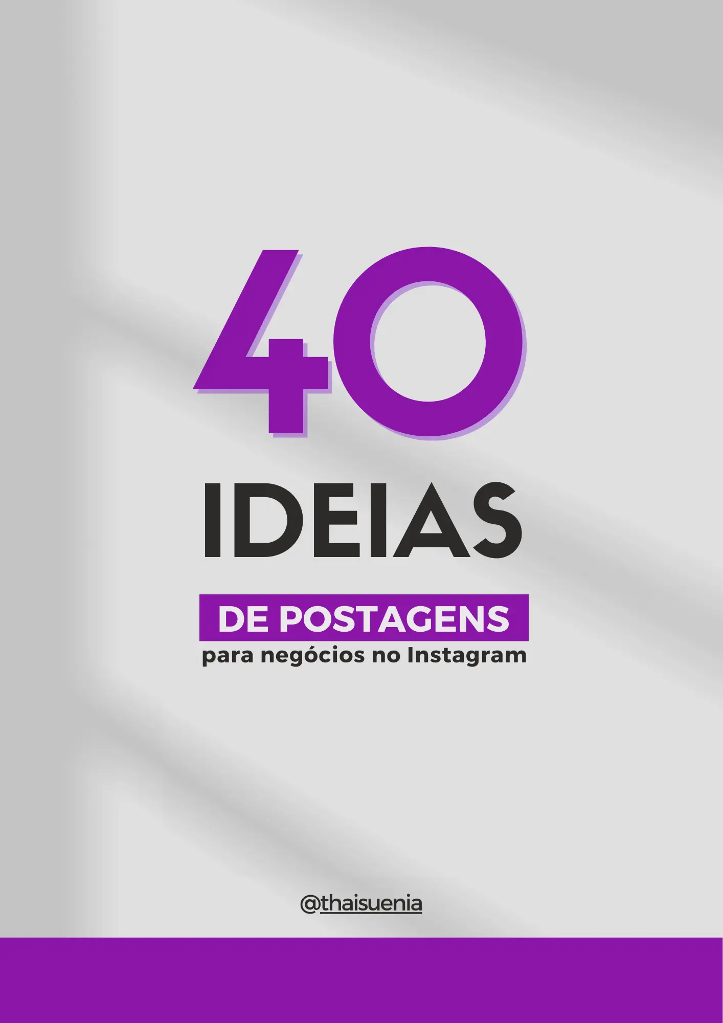 40 ideias de postagens
